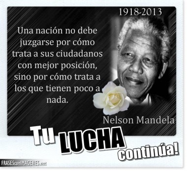 frases de Nelson Mandela nos dice adios