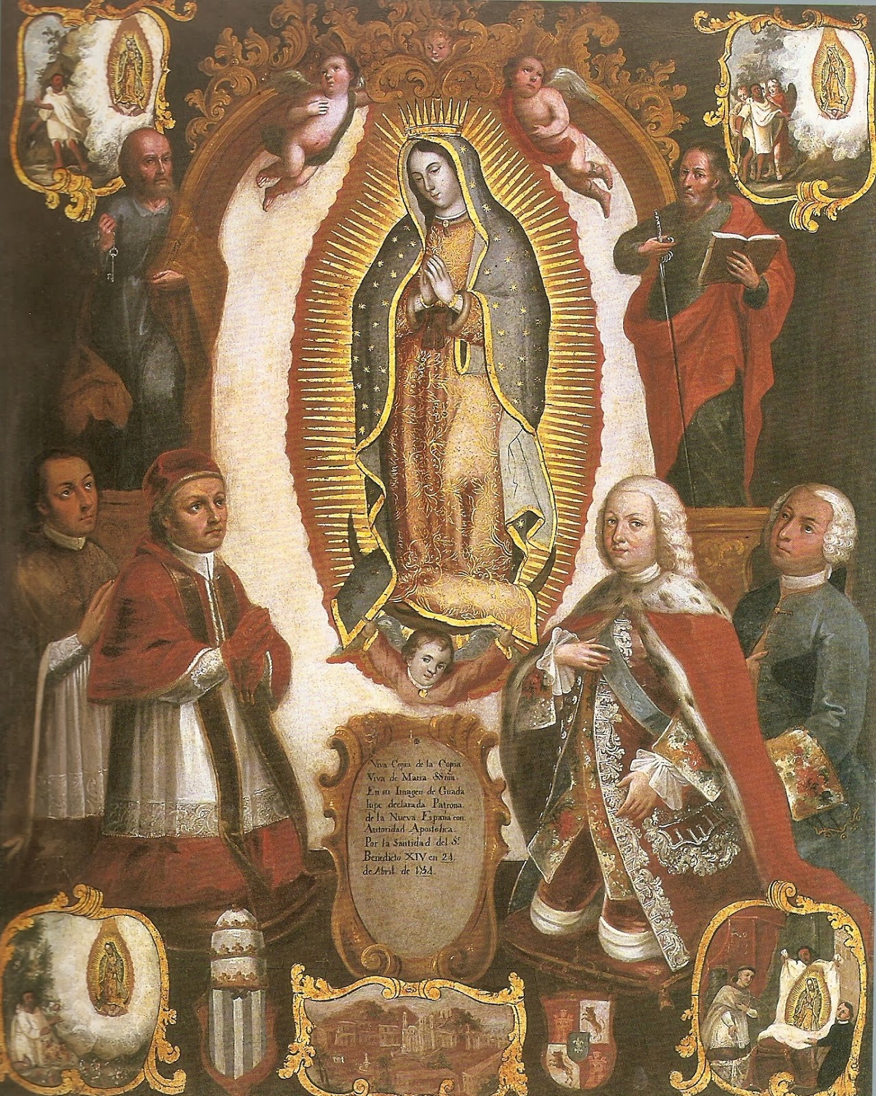 Pintura de Nuestra Señora Virgen de Guadalupe
